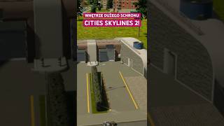 Wnętrze dużego schronu w Cities Skylines 2 shorts [upl. by Anirtik]