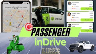 how to use indriver app for passengers amp Home ho ya office Book kar indriver very easy drive [upl. by Nal405]