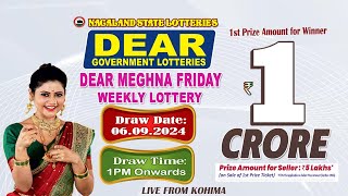 LOTTERY SAMBAD DEAR 1 PM 06092024 NAGALAND LOTTERY LIVE DEAR LOTTERY LIVE LOTTERY SAMBAD [upl. by Esinahs37]