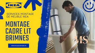 Montage dun cadre de lit Brimnes avec rangement Ikea en Timelapse  Montage de meuble [upl. by Wayne]