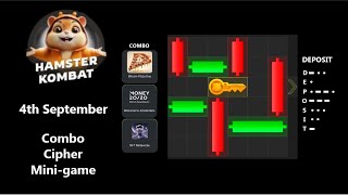 Hamster Kombat today 4th of September Puzzle Combo Cipher [upl. by Alyks]