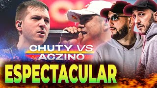 LA BATALLA QUE TODOS QUERÍAMOS 👊  PIEZAS REACCIONA A CHUTY VS ACZINO [upl. by Ainigriv]