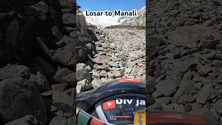 Losar to Manali spiti spitivalley mountains offroad nature view explore youtubeshorts [upl. by Ynohtnaleahcim]