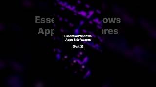 Part3 Essential Softwares For Windows  Basic Softwares For Laptop or PC Windows 11  HDXT TECHZ [upl. by Oijimer140]