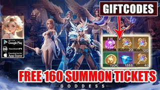 Summoners Kingdom Goddess amp All 4 Giftcodes  4 Redeem Codes Summoners Kingdom Goddess [upl. by Siravat]