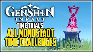 Genshin Impact All Time Trial Challenges in Mondstadt [upl. by Lesig]