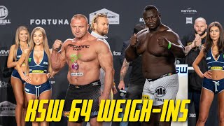 KSW 64 WeighIns [upl. by Kcirrej215]