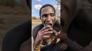 Its Lunch time 😋‼️😲 See how Hadza cooks their favorite meal middle of nowhere villagelife food [upl. by Alios]