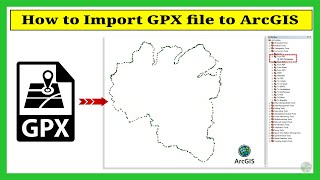 Add GPX file to ArcGIS  GPS data into Arcgis [upl. by Elocel]