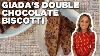 Giada De Laurentiis Double Chocolate Holiday Biscotti  Food Network [upl. by Baniaz]