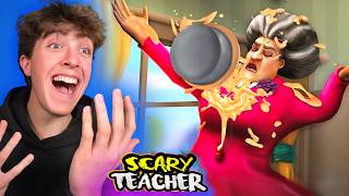 BROMAS A LA PROFESORA MALVADA  Scary Teacher  Parte 4 [upl. by Fawna]