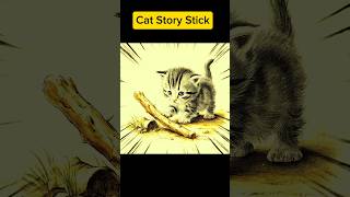 Kitten cat 🐱😢 sad story stick cat catshorts kitten cutecat sad stick shortsfeed [upl. by Bose]