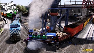 Disneyland Train Went to Dock Route  Grand Theft Auto V [upl. by Baldridge]