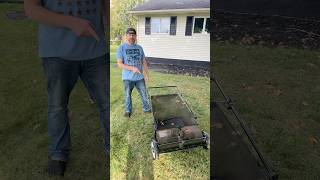 Lawn Sweeper Review lawncaretips leafcleanup productreview [upl. by Inavoj]