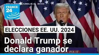 quotQuiero agradecer a Estados Unidos por darme el honor de ser su 47º presidentequot Donald Trump [upl. by Jaclin]