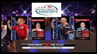 2017 German Darts Masters Final Peter Wright Sco vs Phil Taylor Eng [upl. by Esta]