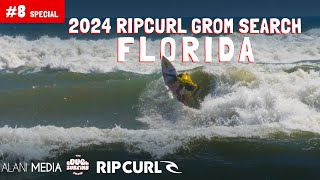 FLORIDA HURRICANE SURF for RipCurl Grom Search 2024 Couch Surfing Show Special 8 [upl. by Leacim249]