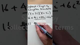 Expand and simplify complex brackets alevelmaths complexnumbers furthermaths square root of 1 i [upl. by Zilvia]