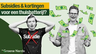 Thuisbatterij kopen ALLE FINANCIËLE VOORDELEN op een rijtje [upl. by Shamrao]