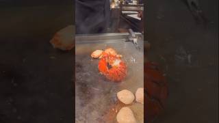 Grilling lobster Hibachistyle tastes better ASMR [upl. by Retsevlis]