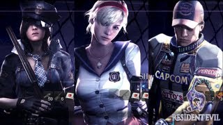 Resident Evil 6  Mercenaries  All Characters amp Costumes [upl. by Douville]