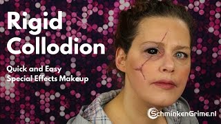 How to use Mehron Rigid Collodion Scaring Liquid [upl. by Riannon]