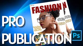 How to Design a Magazine Cover in Photoshop [upl. by Arikehs]