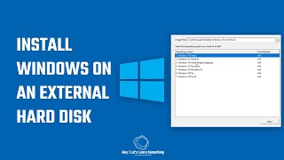 How to install windows on an external hard disk HDD  Windows to go [upl. by Urbain]