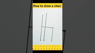 How to draw a chair chair easy drawing shorts [upl. by Cruce]