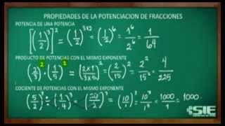 Propiedades De La Potenciación De Fracciones Parte 2 [upl. by Cook]