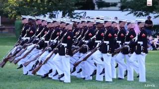 Watch The Amazing Marine Corps Silent Drill Platoon Perform at the Sunset Parade [upl. by Carola]