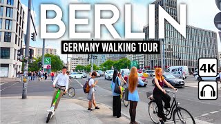 BERLIN  Germany 🇩🇪 4K Walking Tour Downtown Sunny Day 2024 ☀️ [upl. by Urdna]