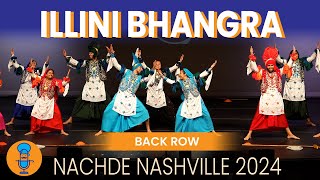 Illini Bhangra  Nachde Nashville 2024  Back Row 4K [upl. by Notsek]