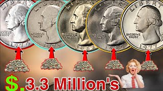 Top 4 Ultra Quarter Dollar Coins Most Valuable Washington Quarter worth moneyCoins worth pennies [upl. by Ravid514]