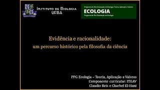 Evidência e racionalidade com um breve percurso histórico pela filosofia da ciência I de II [upl. by Buatti]