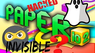 how to hack paperio invisible hack [upl. by Imelida]