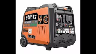 Lets SHOP Genmax Portable Inverter Generator 7500Watt Dual Fuel Remote Start CO Sensor With Te [upl. by Vijnas]