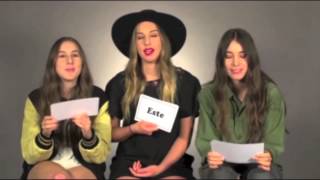 HAIM VH1 Sibling Superlatives [upl. by Htabazile575]