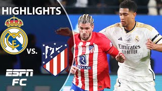 🚨 DERBY CLASSIC 🚨 Real Madrid vs Atletico Madrid  Spanish Supercopa Highlights  ESPN FC [upl. by Landes]