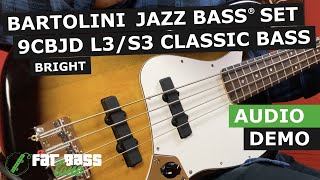 Bartolini Classic Bass 3 Bright Dual Inline Humcancelling Jazz Bass® Pickup Set Demo [upl. by Goodwin87]