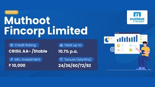 Muthoot fincorp limited NCD IPO 2024 ll Muthoot fincorp ncd 2024 [upl. by Irianat883]