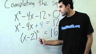 Algebra  Completing the square [upl. by Ennaillij]