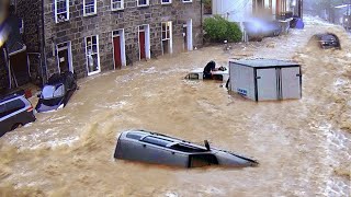 Apocalypse footage in Germany  Cities are sinking  Evacuation in Stolberg [upl. by Meedan]