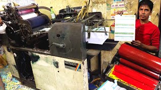 Leaflet Printing by hamada 600 mini offset printing Machine in new market Part 3 [upl. by Reisinger724]