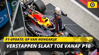 F1update Verstappen legt tactisch verschil tussen Red Bull en Ferrari uit in GP Hongarije [upl. by Jeuz]