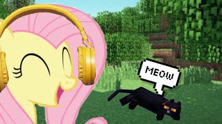 Fluttershy plays Minecraft [upl. by Aihcila274]