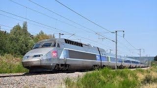 PASSAGES DE TGV A 300kmh  TRAINSPOTTING EN FRANCE [upl. by Studner]