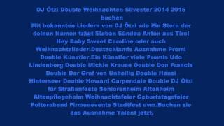 DJ Ötzi Double Weihnachten Silvester 2014 2015 buchen [upl. by Paviour]