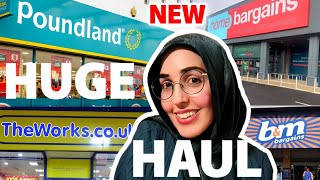 😍 HUGE NEW IN amp SALE HAUL ✨️Shopping Vlog 🤩 Poundland Home Bargains BampM Aldi The Works amp more 🥰 [upl. by Nyltak]