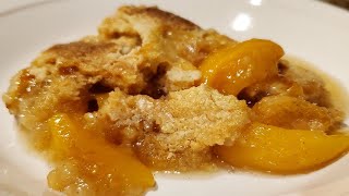 MUST TRY Peach Cobbler Dump Cake Recipe [upl. by Averat849]